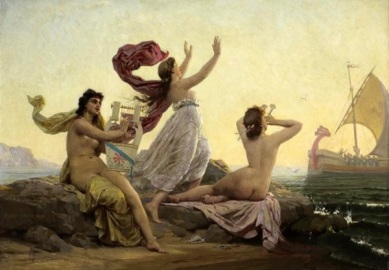 Marie-François_Firmin-Girard_-_Ulysses_and_the_Sirens_1868